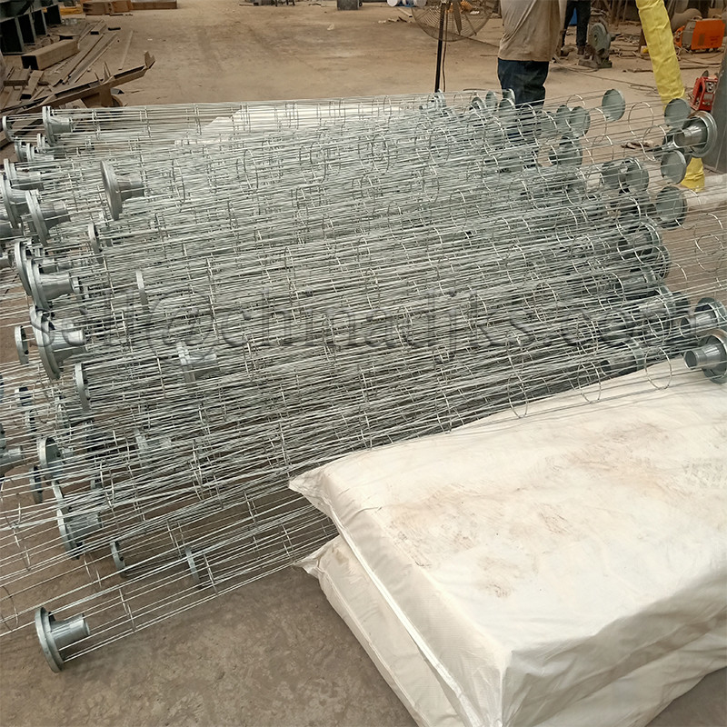 Alloy bag Filter Cage For Pulse Bag Filter vertical wires