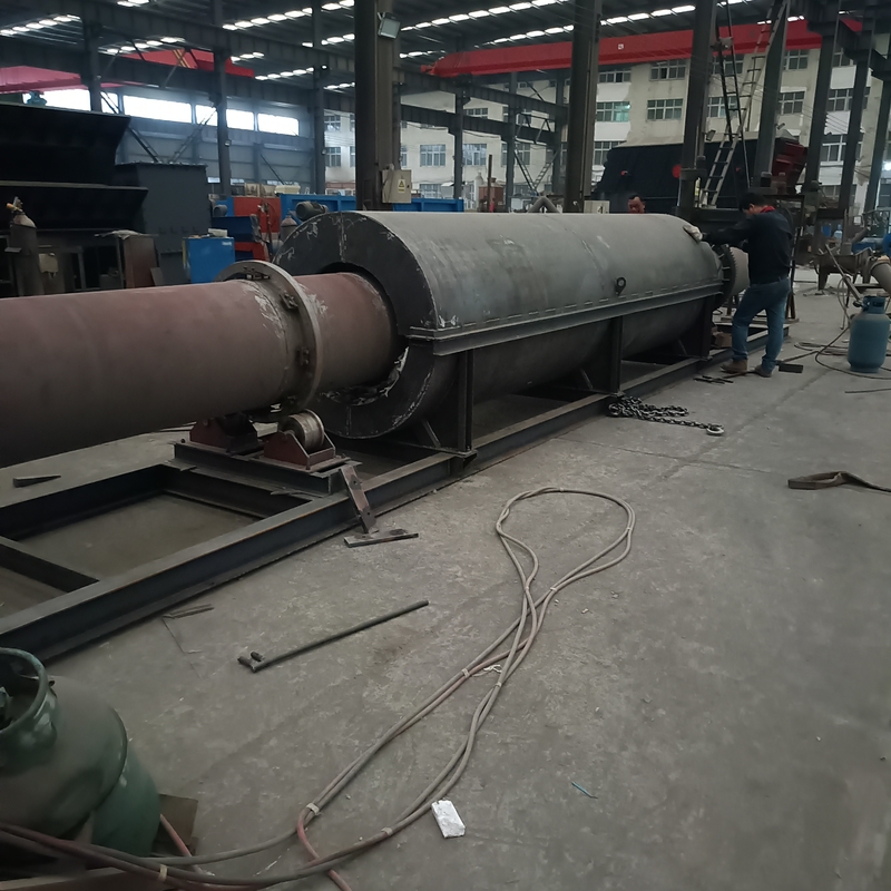 150 - 200kg/H Rotary Horizontal Kiln With AC380V Power And 2 - 3rpm Rotation Speed