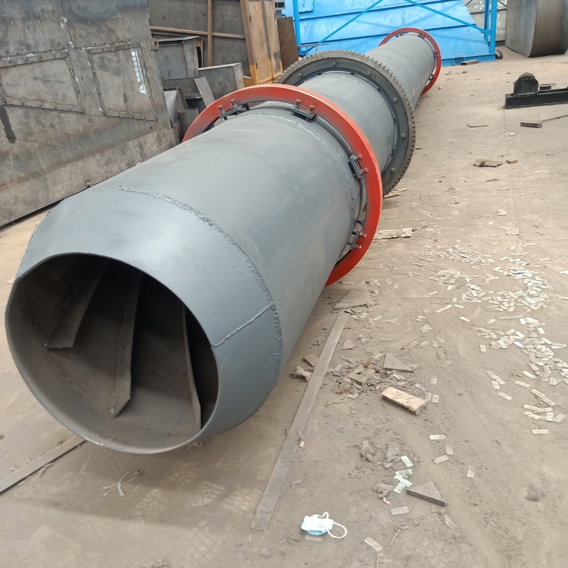 ISO9001 Wood Chip Rotary Dryer Production Line For Waste Biomass Recycling Plant
