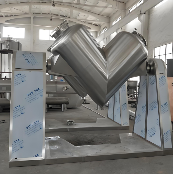 V-Type Powder Mixer SS Steel 10-1000L Capacity