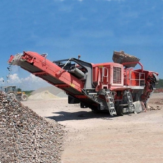 Crawler Type Mobile Jaw Crusher Plant Wheel Mounted For Mining