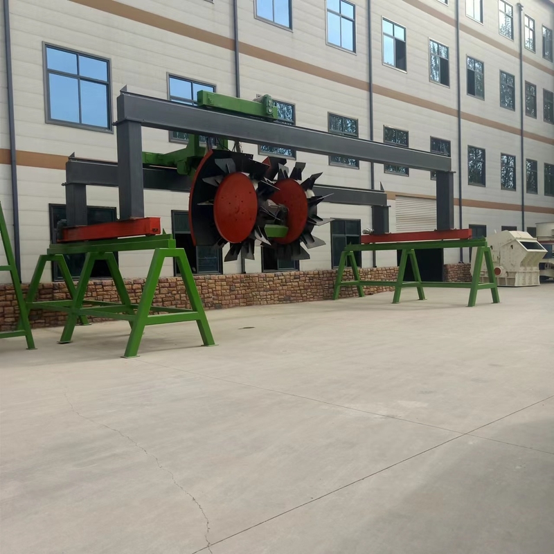 Wheel Type Waste Processing Plant Fertilizer Compost Turner Machinery